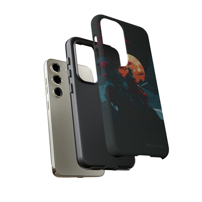 Introducing the "Moonlit Samurai Serenity" Cell Phone Case – Embrace Elegance and Strength -Tough Cases