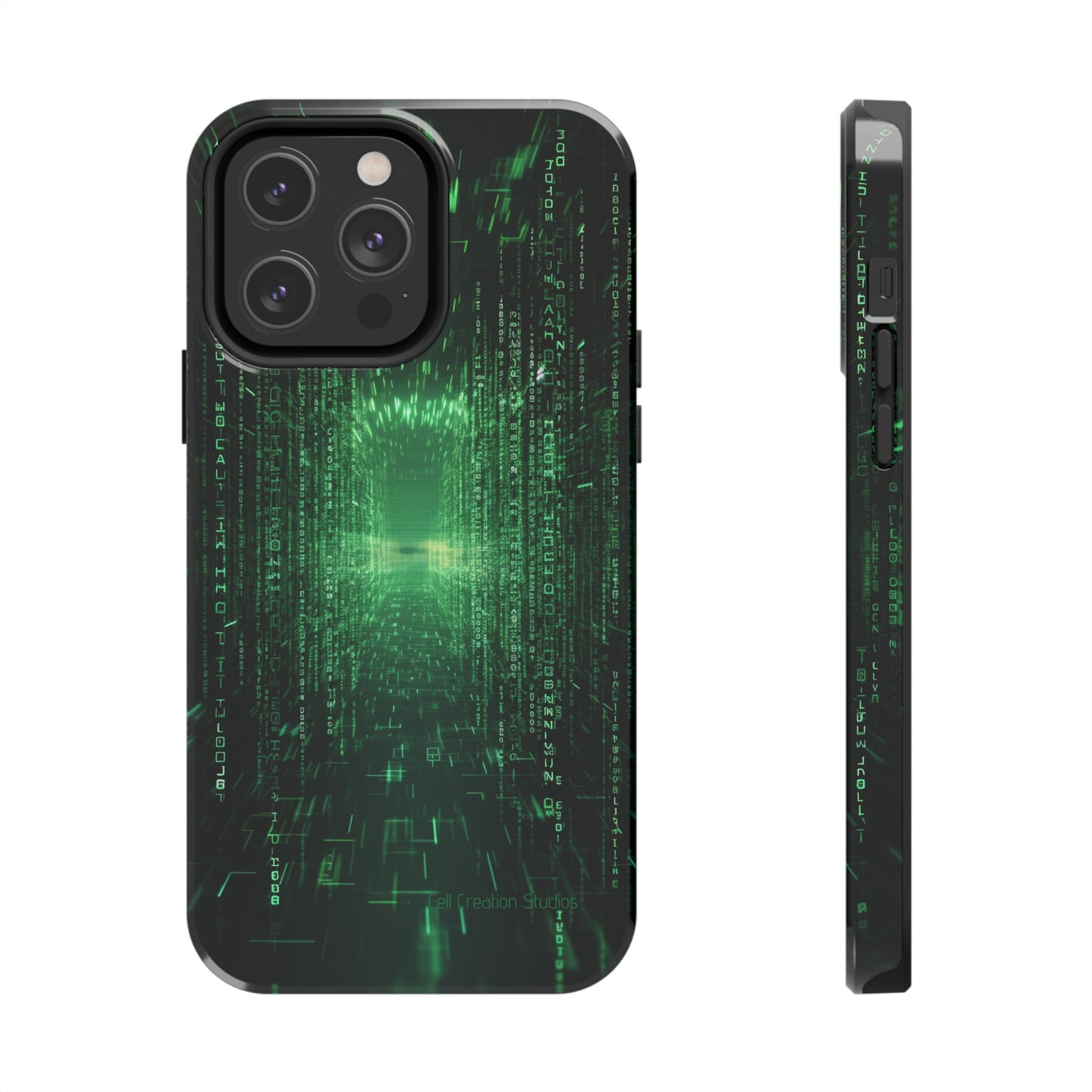 Introducing our "Digital Code Stream" Cell Phone Case – where style meets technology for your device's protection -Tough Phone Cases