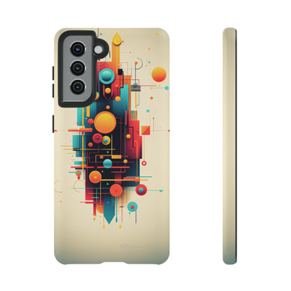 The "Colorful Geometric Pattern" Cell Phone Case- Elevate Your Phone's Look -Tough Cases