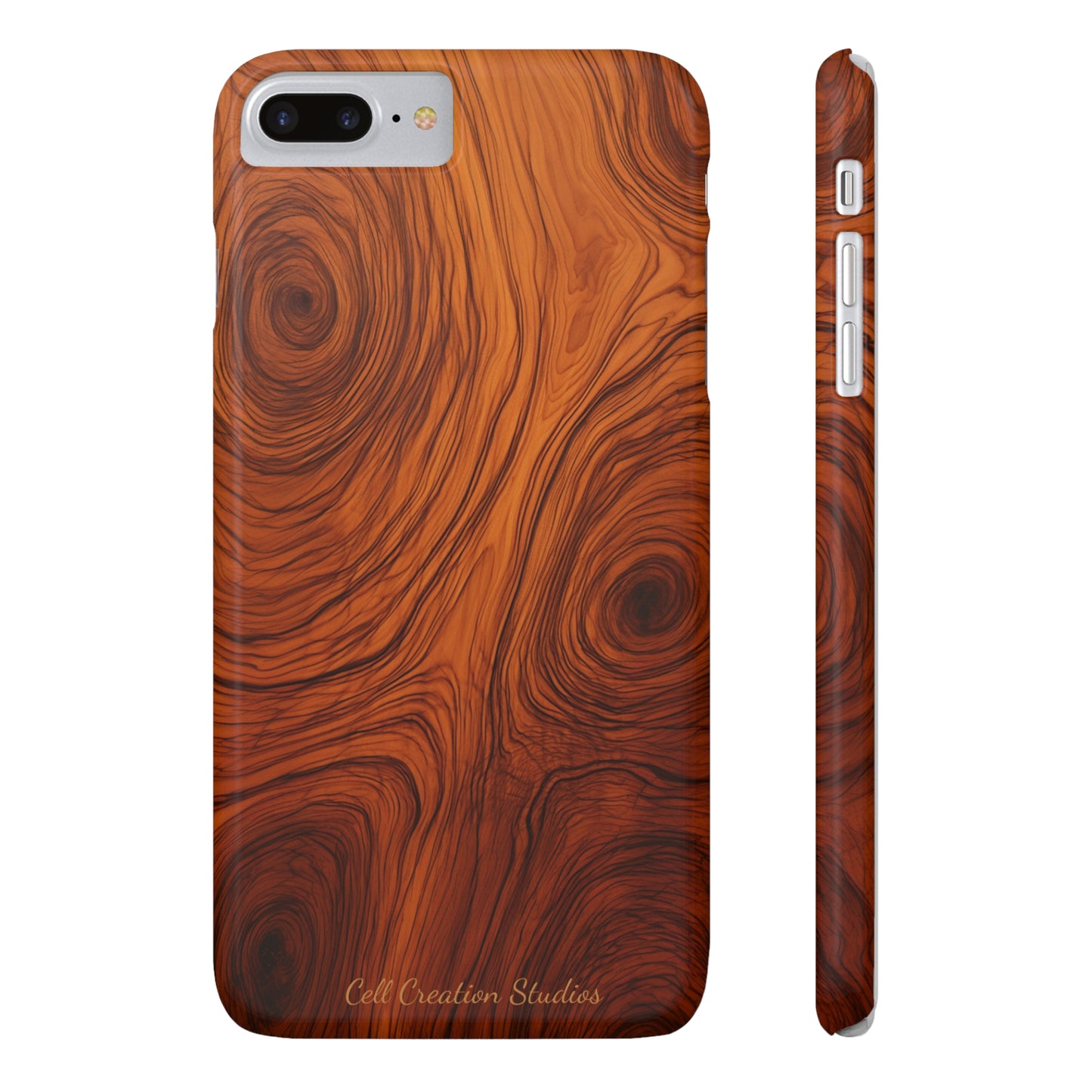 Introducing the "Natural Woodgrain" Cell Phone Case – Embrace Organic Beauty with Wood Pattern Design -Slim Phone Cases