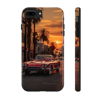 "Sunset Boulevard Classic Red Car" Cell Phone Case -Tough Phone Cases