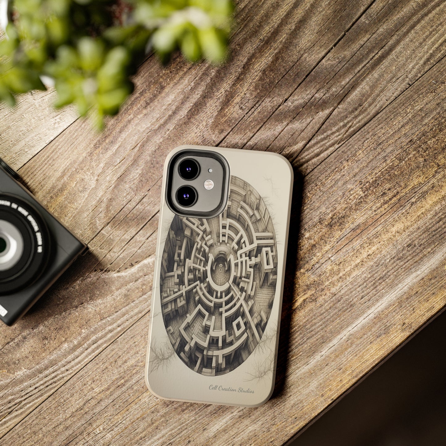 "Discover the Mystery: Maze-Inspired Cell Phone Case" -Tough Phone Cases