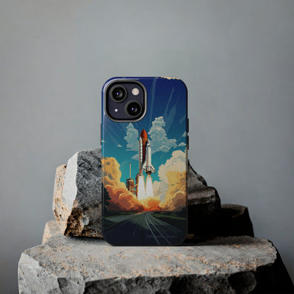 Introducing the "NASA Space Shuttle Launch" Cell Phone Case – Elevate Your Style to New Heights -Tough Phone Cases