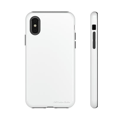 "Pure Elegance White" -Tough iPhone Cases