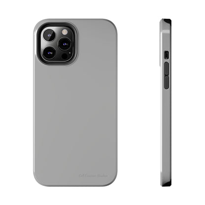 "Sleek Silver Essence" -Tough iPhone Cases
