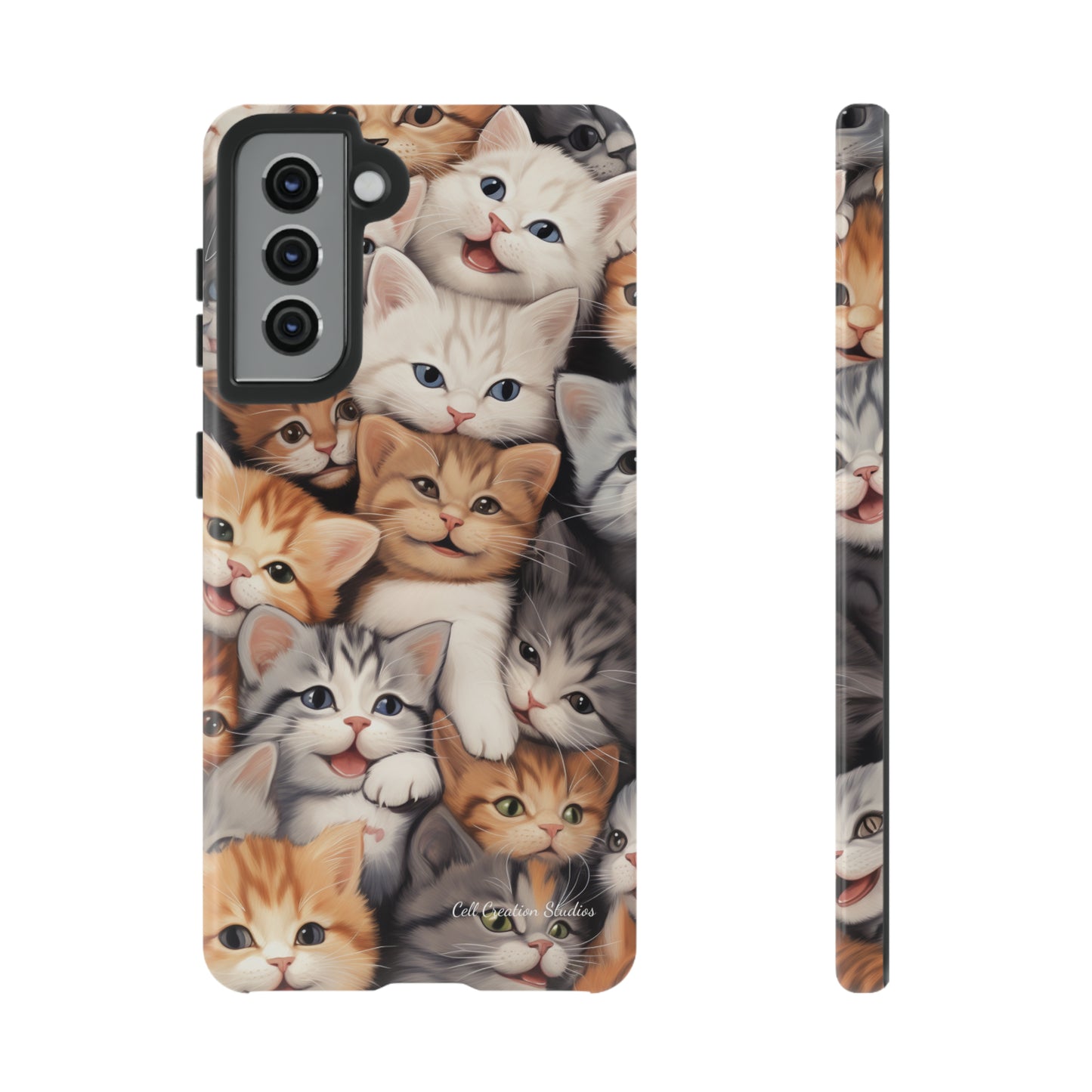 "Kitten Cuddle Haven" Phone Case -Tough Cases