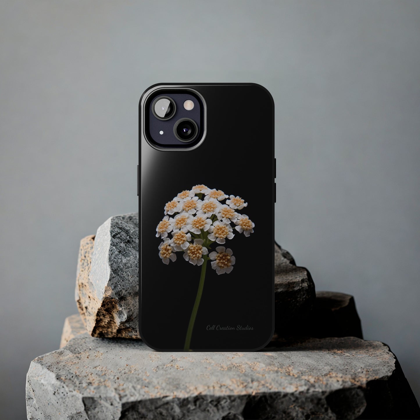 "Elegant Yarrow Bloom" Phone Case -Tough Phone Cases