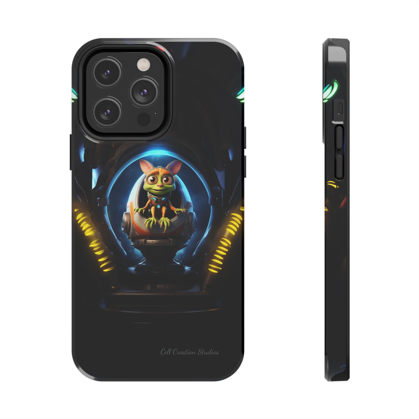 The "Galactic Explorer Alien Spaceship" Phone Case -Tough Phone Cases