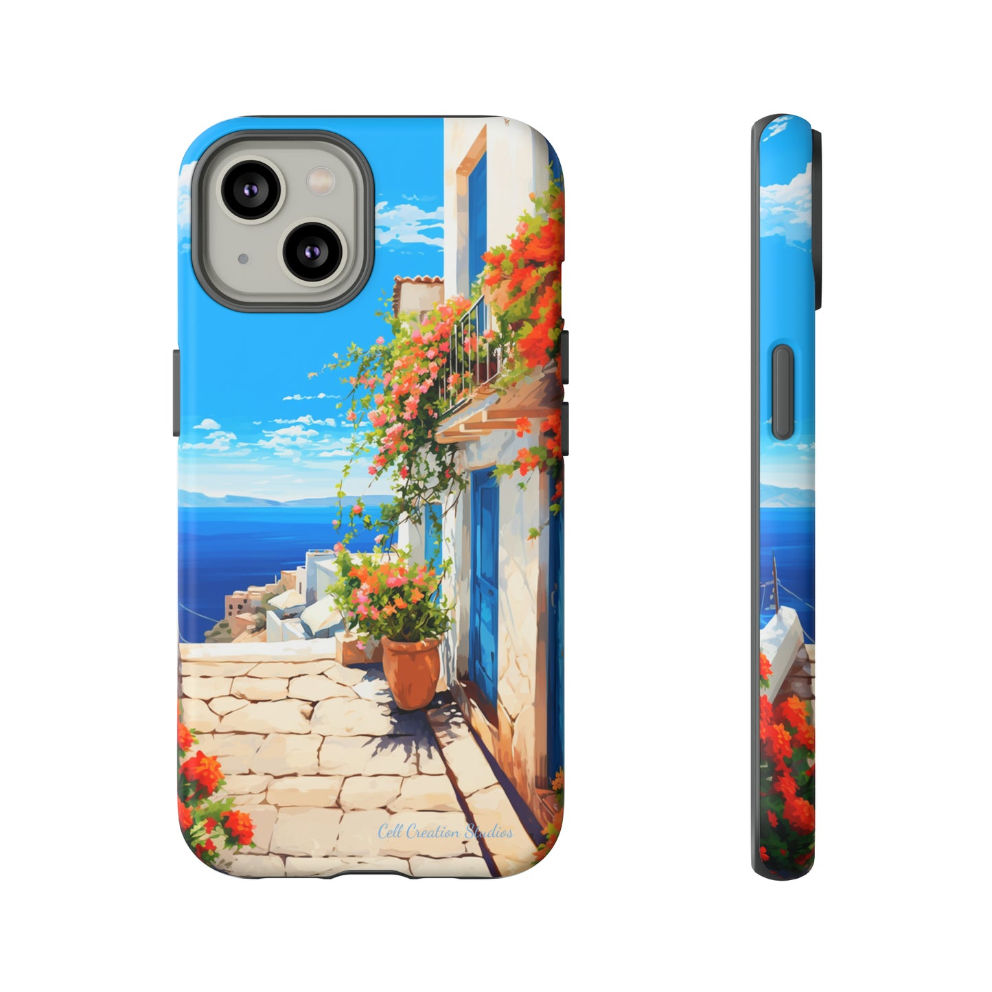 "Mediterranean Bliss Horizon" -Tough iPhone Cases