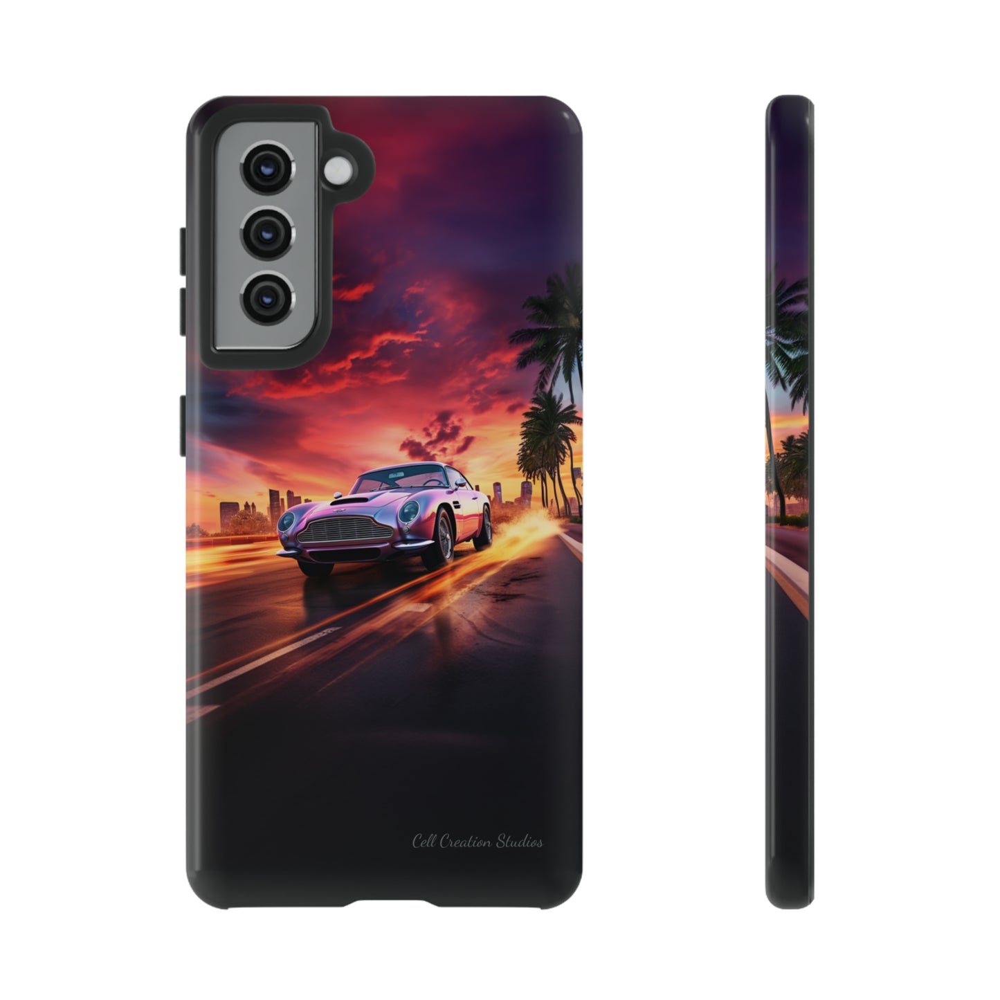 "Silver Aston Martin Racing" -Tough Samsung Phone Cases