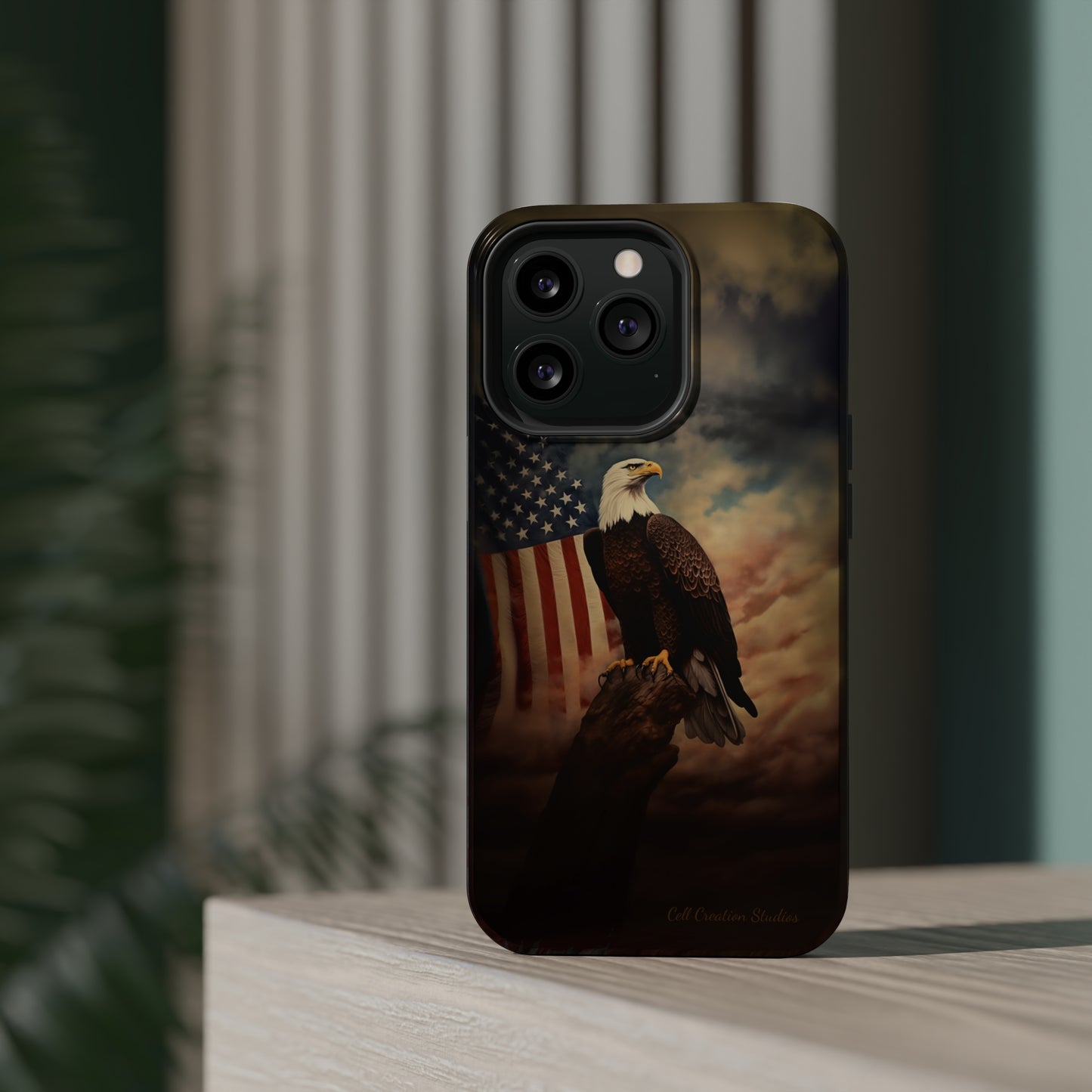 Introducing the "Patriot's Pride" Cell Phone Case – Soar with the American Eagle in Style -MagSafe Tough Cases