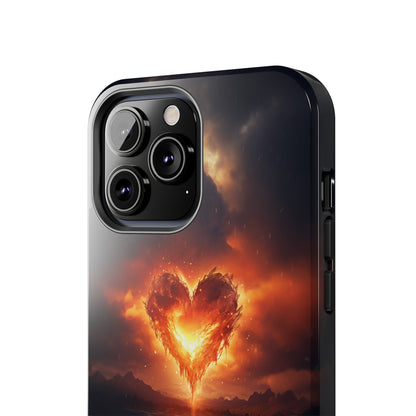 Introducing the "Flaming Heart" Cell Phone Case – Ignite Your Passion! -Tough Phone Cases