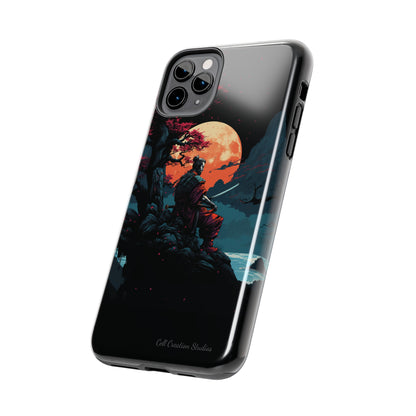 Introducing the "Moonlit Samurai Serenity" Cell Phone Case – Embrace Elegance and Strength -Tough Phone Cases