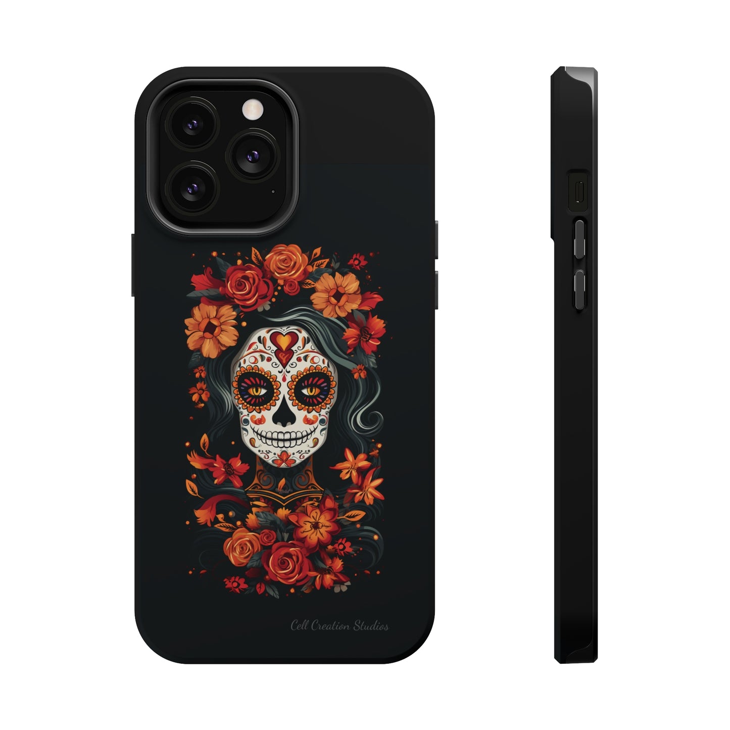 Introducing the "Day of the Dead Fiesta" Cell Phone Case – Celebrate Life in Style -MagSafe Tough Cases
