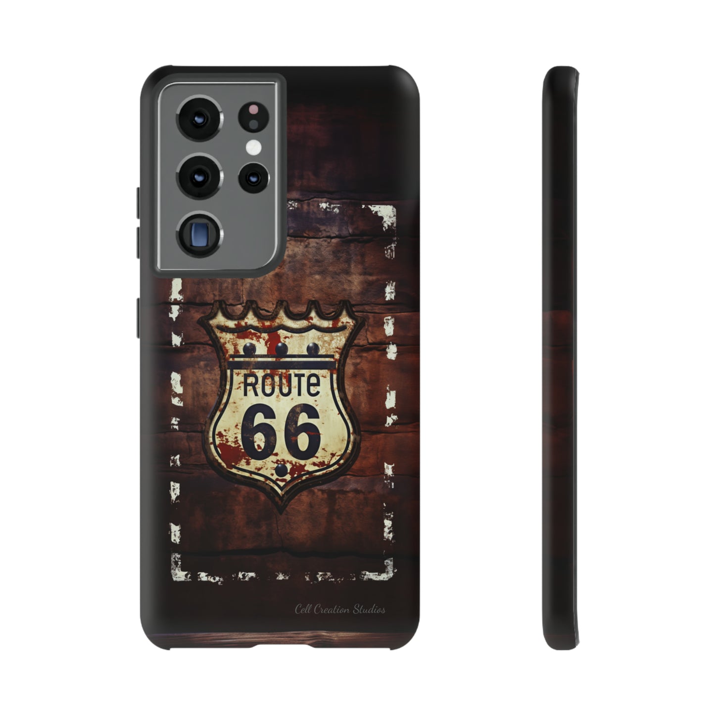 "Retro Route 66" Phone Case -Tough Cases