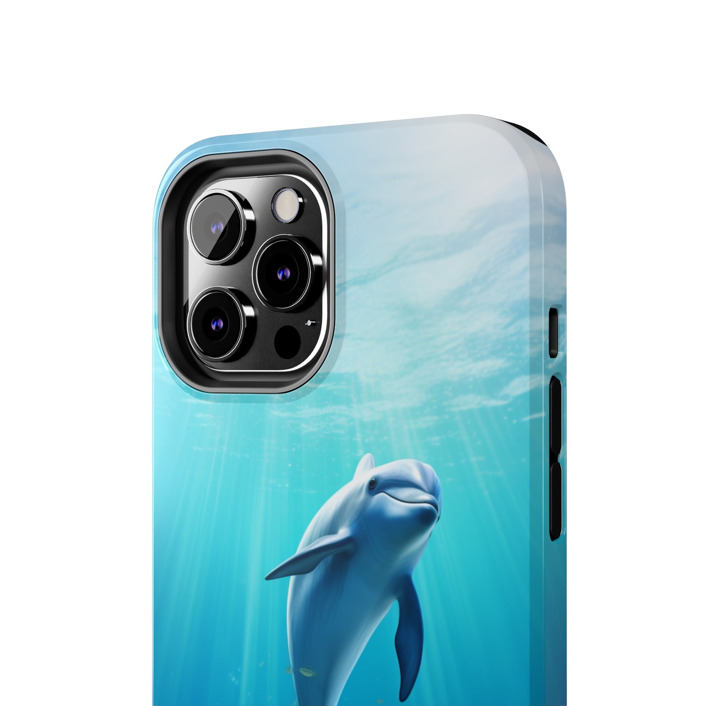 Introducing the "Dolphin Serenity" Cell Phone Case – Dive into Tranquility with a Graceful Dolphin -Tough Phone Cases