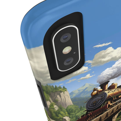 The "Scenic Mountain Train" Phone Case -Tough Phone Cases