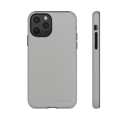 "Sleek Silver Essence" -Tough iPhone Cases