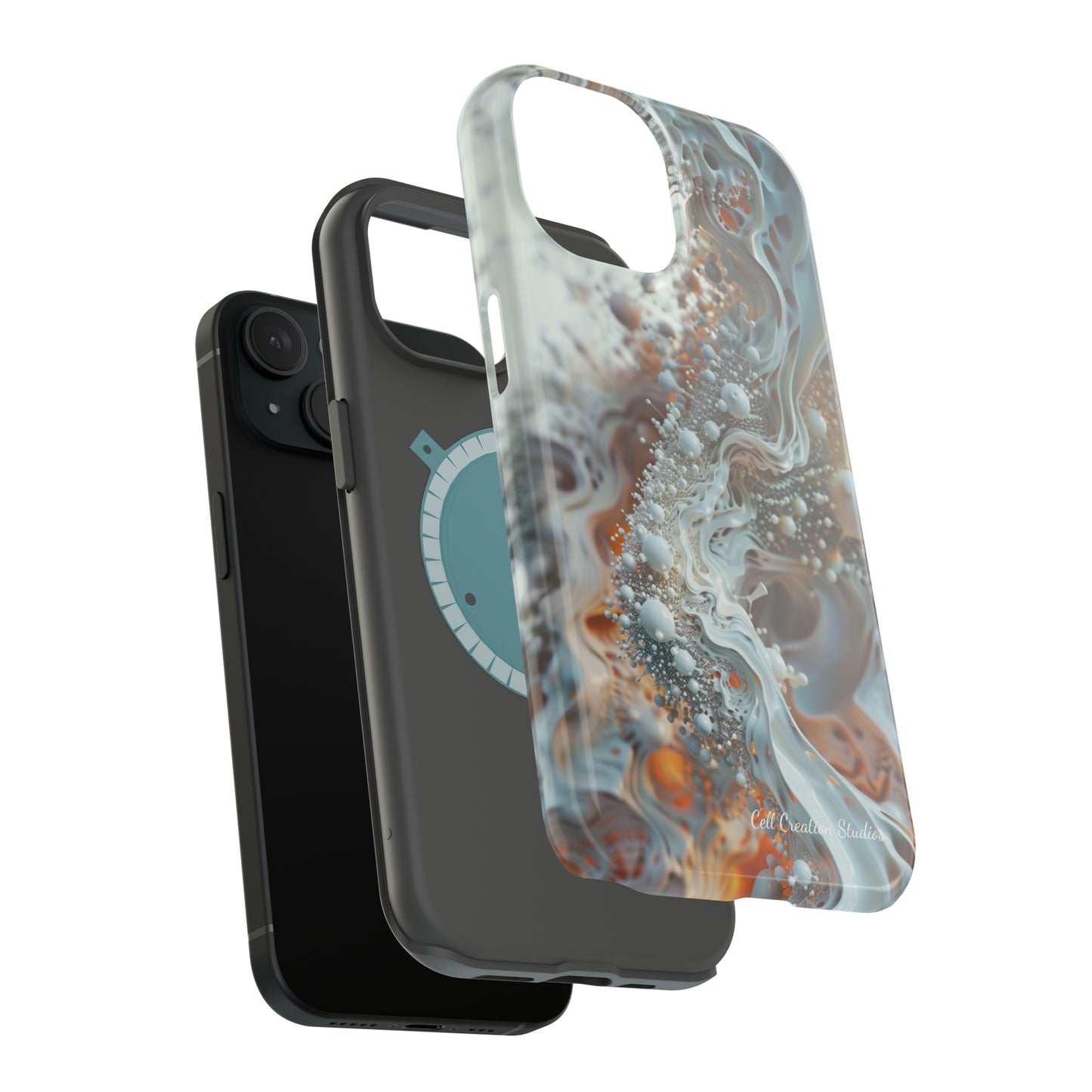 "3D Liquid Splash" -MagSafe Tough iPhone Cases