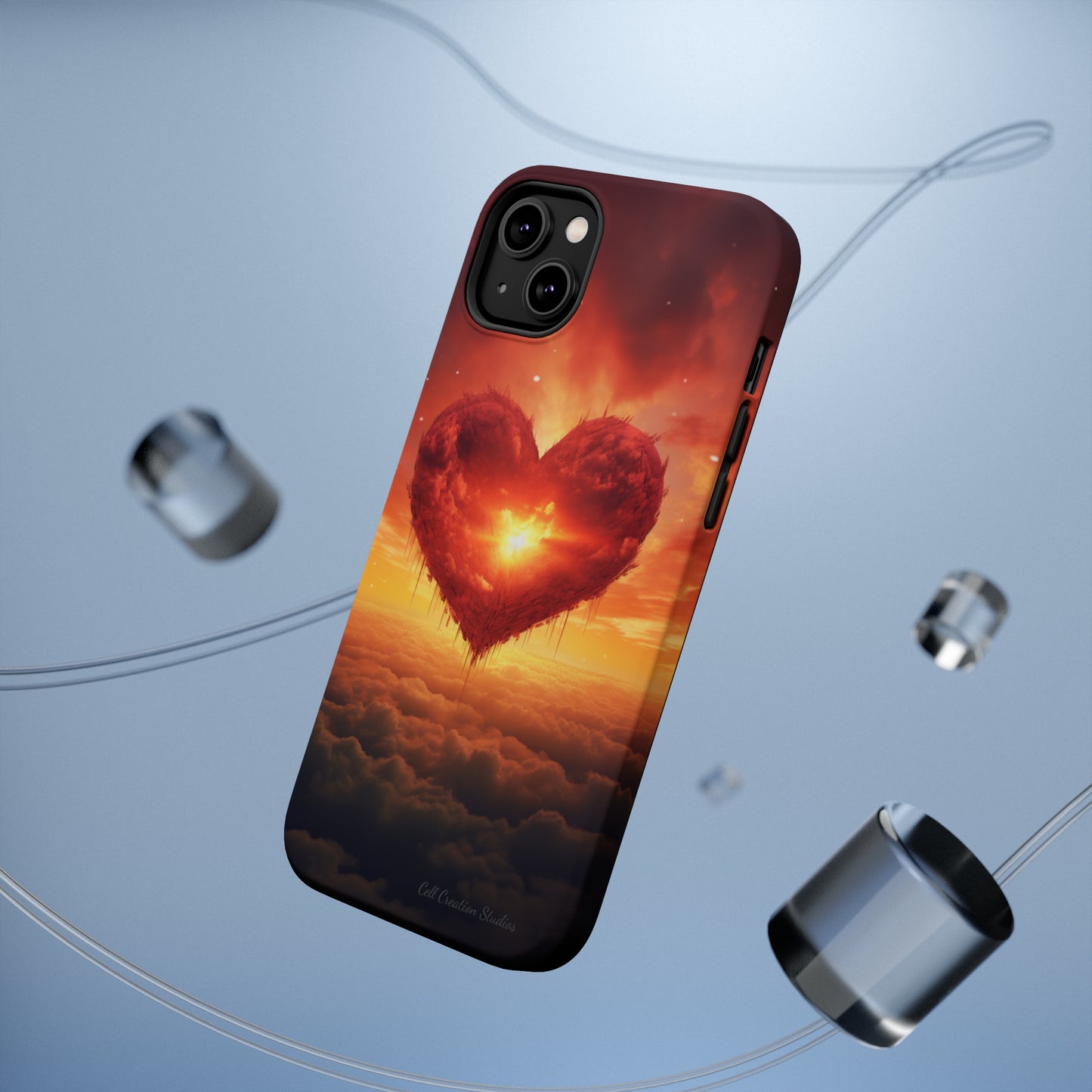 Introducing the "Sky-Heart Radiance" Cell Phone Case – Carry Love's Glow Everywhere You Go -MagSafe Tough Cases