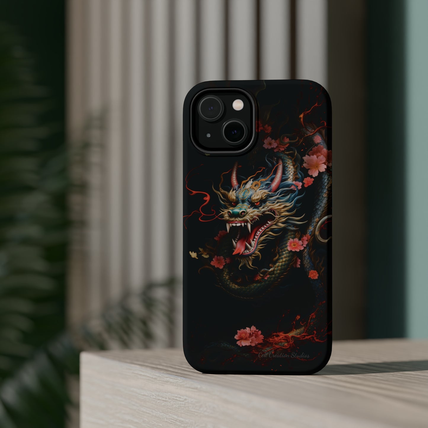 Introducing the "Mystical Japanese Dragon" Cell Phone Case – Unleash the Dragon's Power -MagSafe Tough Cases