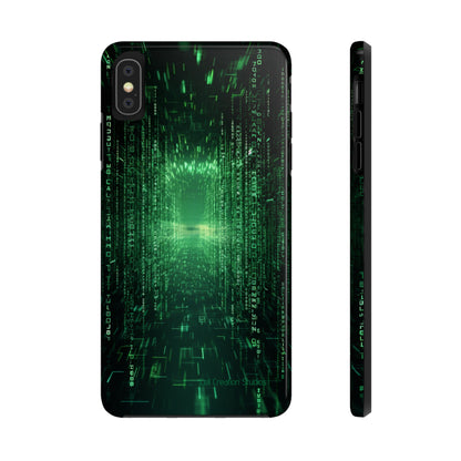 Introducing our "Digital Code Stream" Cell Phone Case – where style meets technology for your device's protection -Tough Phone Cases