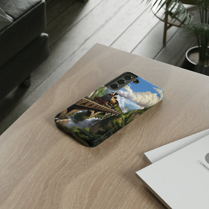 The "Scenic Mountain Train" Phone Case -Tough Cases