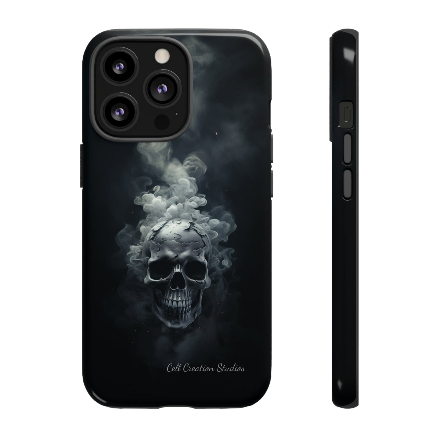 "Ethereal Skull Noir" -Tough iPhone Cases