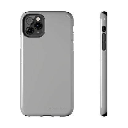 "Sleek Silver Essence" -Tough iPhone Cases