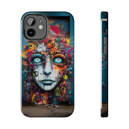 Elevate Your Style with our "Graffiti Face Concrete Wall" Phone Case -Tough Phone Cases