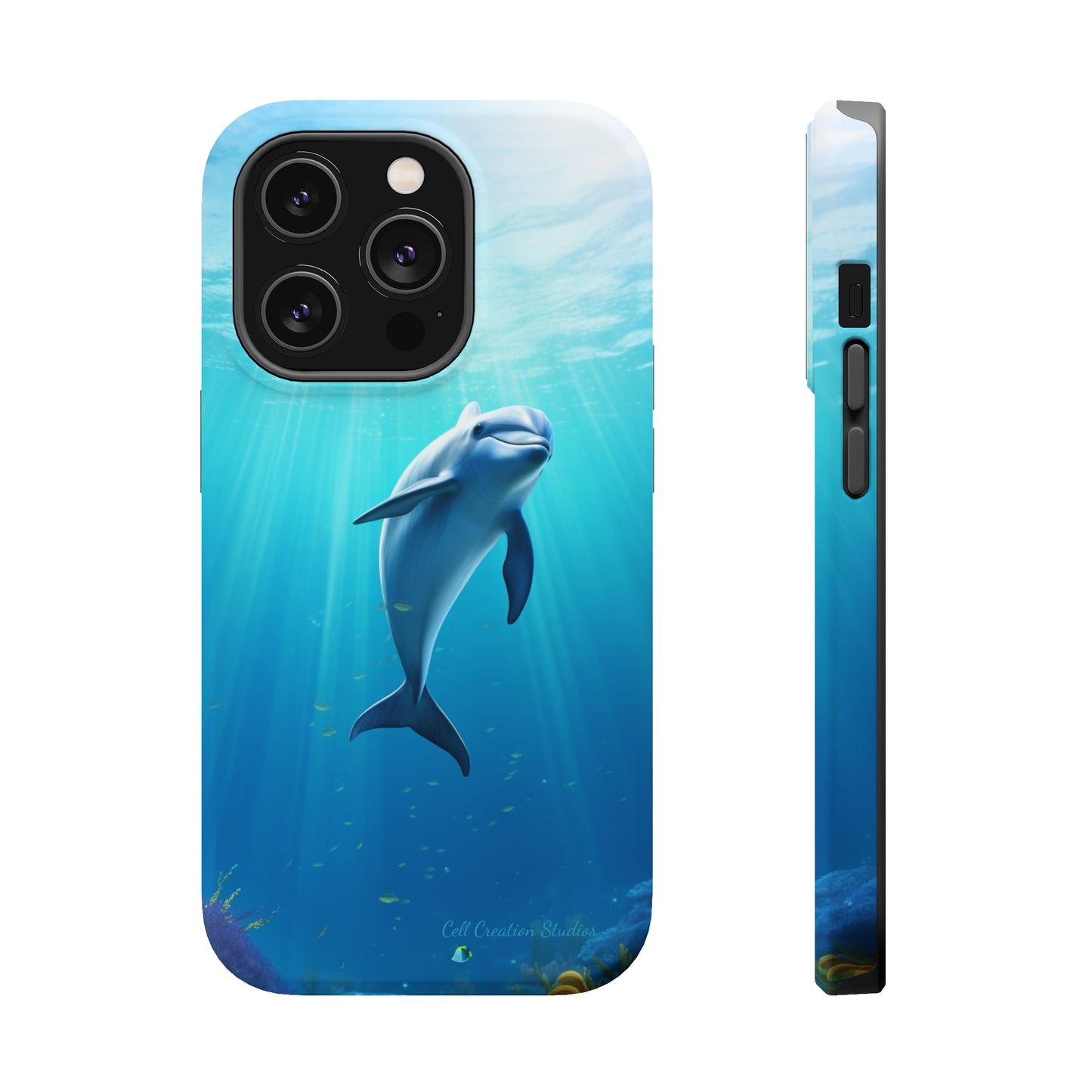 The "Dolphin Serenity" -MagSafe Tough iPhone Cases