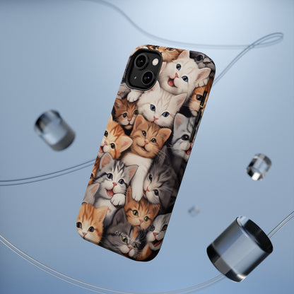 "Kitten Cuddle Haven" Phone Case -MagSafe Tough Cases