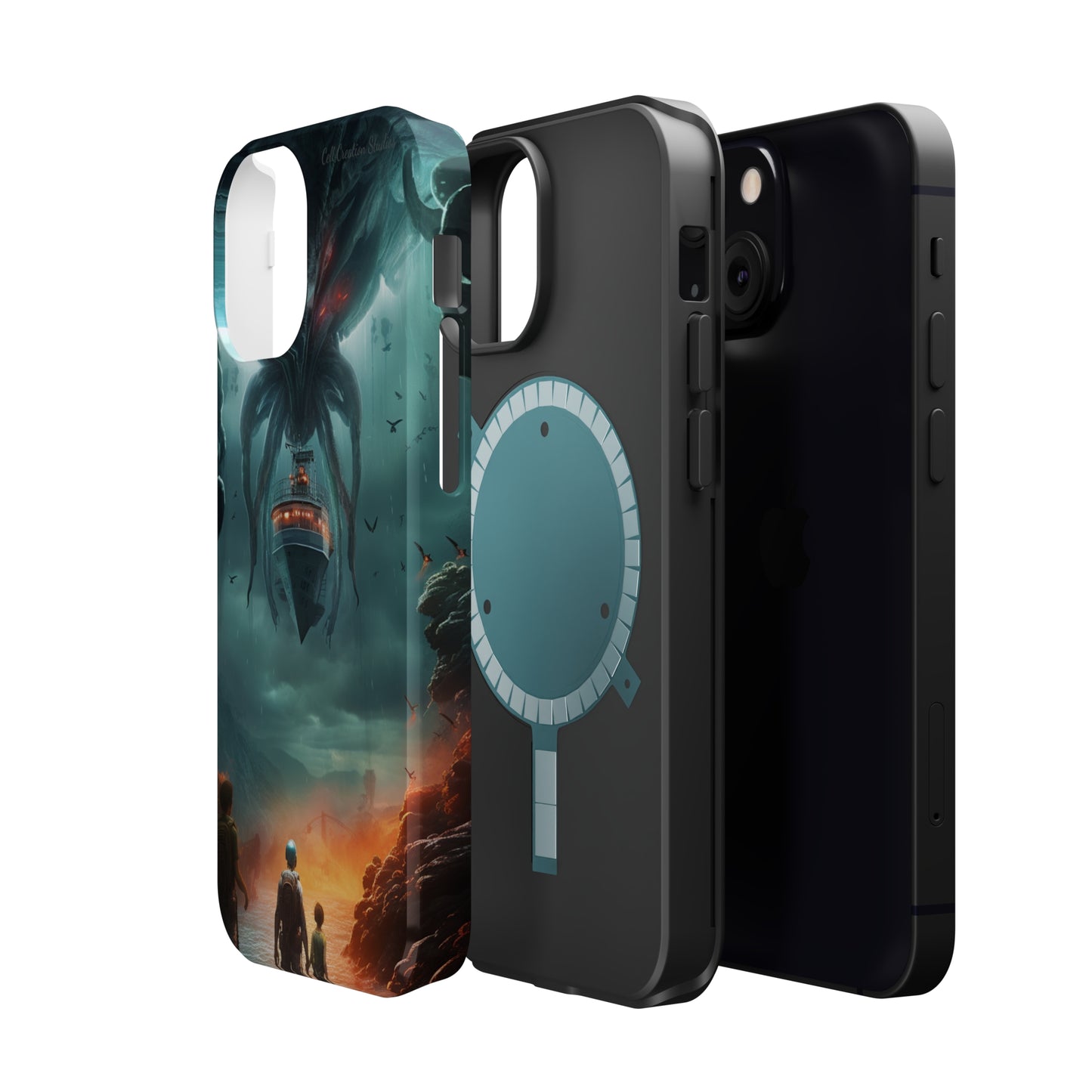 Introducing the "Extraterrestrial Resonance" Cell Phone Case – Unveil the Unseen! -MagSafe Tough Cases