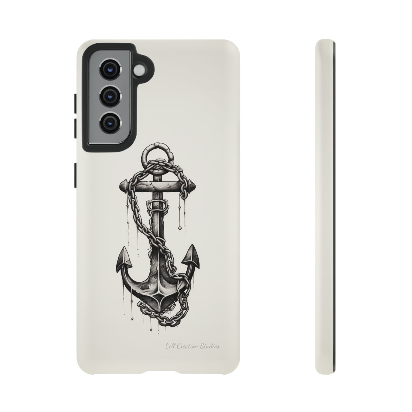 "Nautical Elegance Anchor" -Tough Samsung Phone Cases