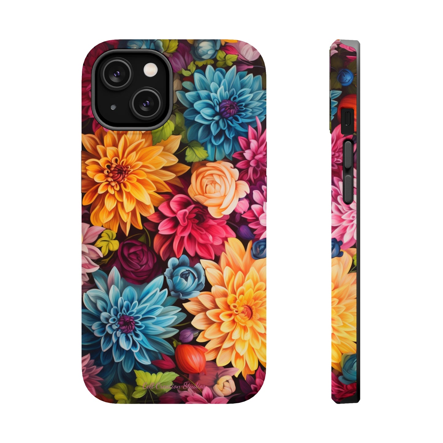 Introducing the "Floral Harmony" Cell Phone Case – Elevate Your Style with Nature's Grace -MagSafe Tough Cases