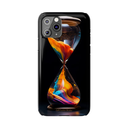 Introducing the "Vibrant Sands of Time" Cell Phone Case – Embrace the Beauty of Colorful Hourglass Design -Tough Cases