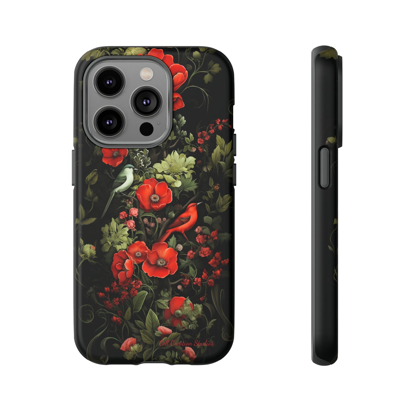 "Floral Serenade Elegance" -Tough iPhone Cases