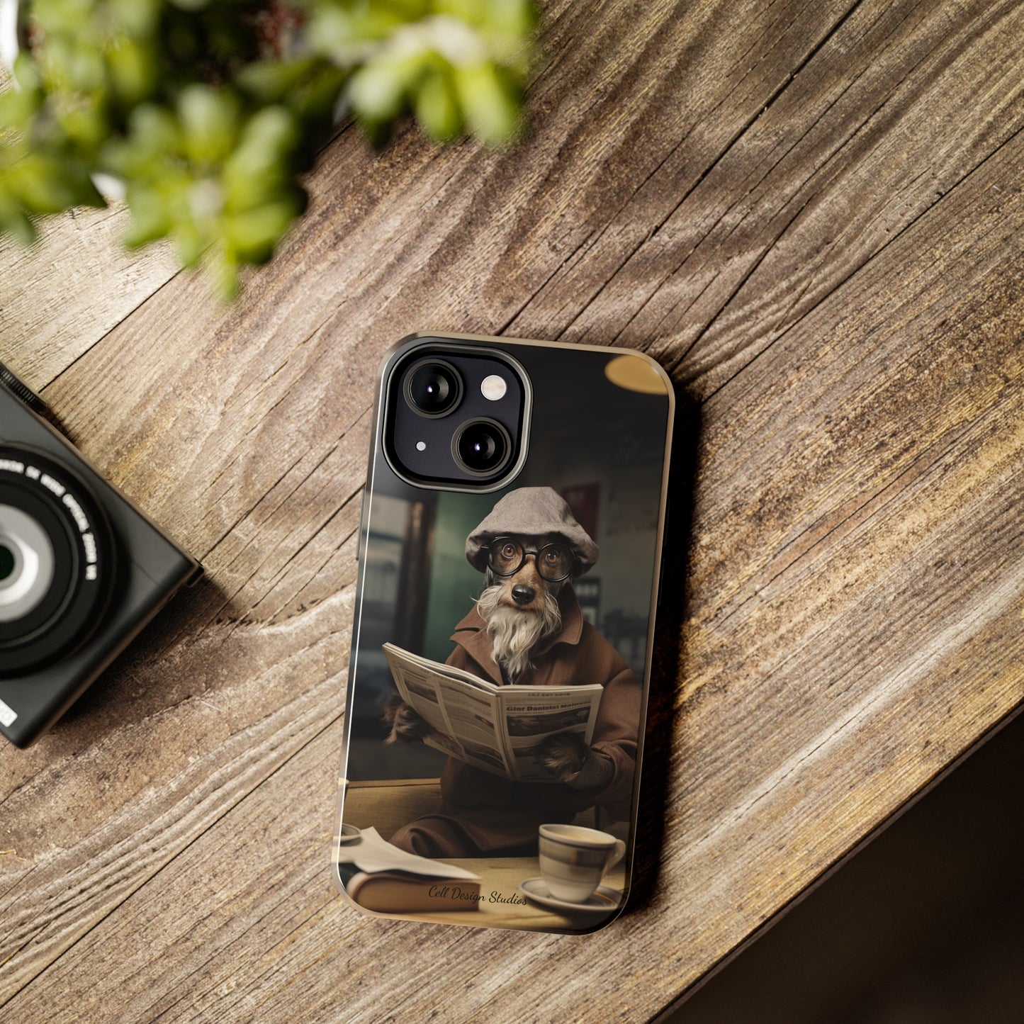 Introducing the "Canine Scholar" Cell Phone Case – Where Canine Meets Wisdom. -Tough Phone Cases