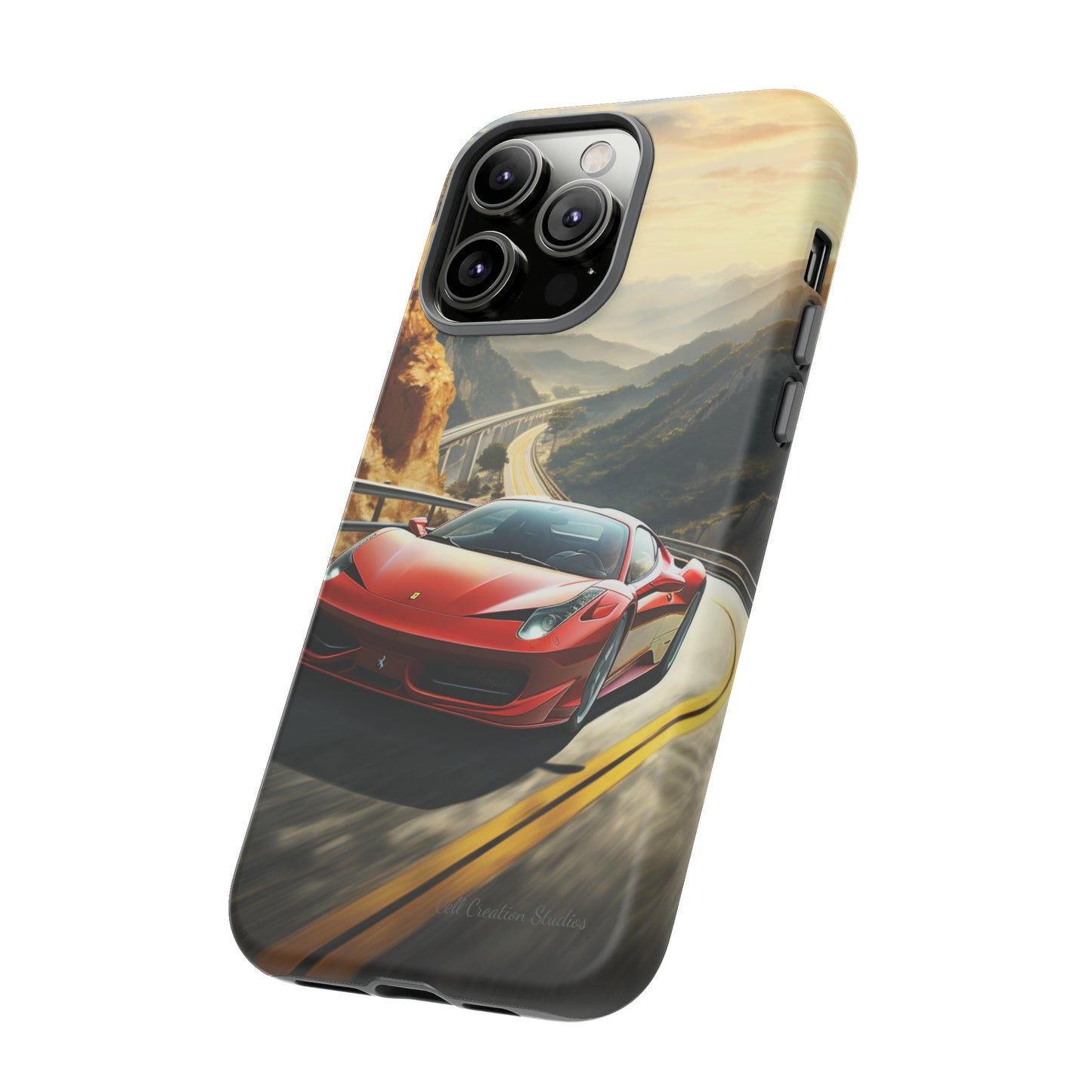 "Mountain Majesty Ferrari Edition" -Tough iPhone Cases