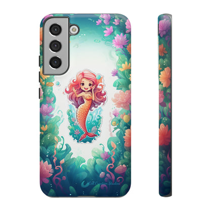 "Pink Seaflower Mermaid" -Tough Samsung Phone Cases