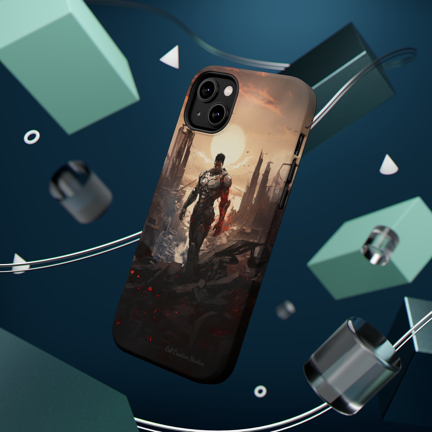 Introducing the "Cyber Guardian" Cell Phone Case – Embrace Futuristic Heroism -MagSafe Tough Cases