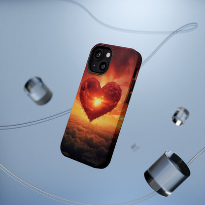 Introducing the "Sky-Heart Radiance" Cell Phone Case – Carry Love's Glow Everywhere You Go -MagSafe Tough Cases