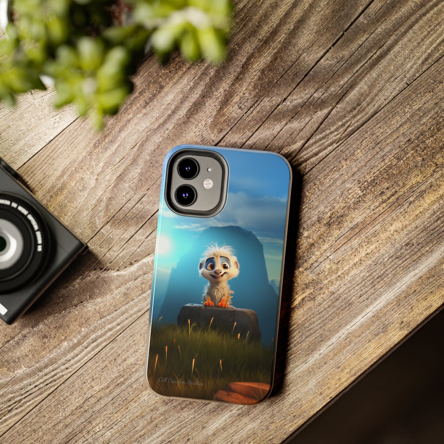 Introducing the "Mountain Explorer Buddy" Cell Phone Case – Embark on Adventures with an Animated Cute Animal -Tough Phone Cases