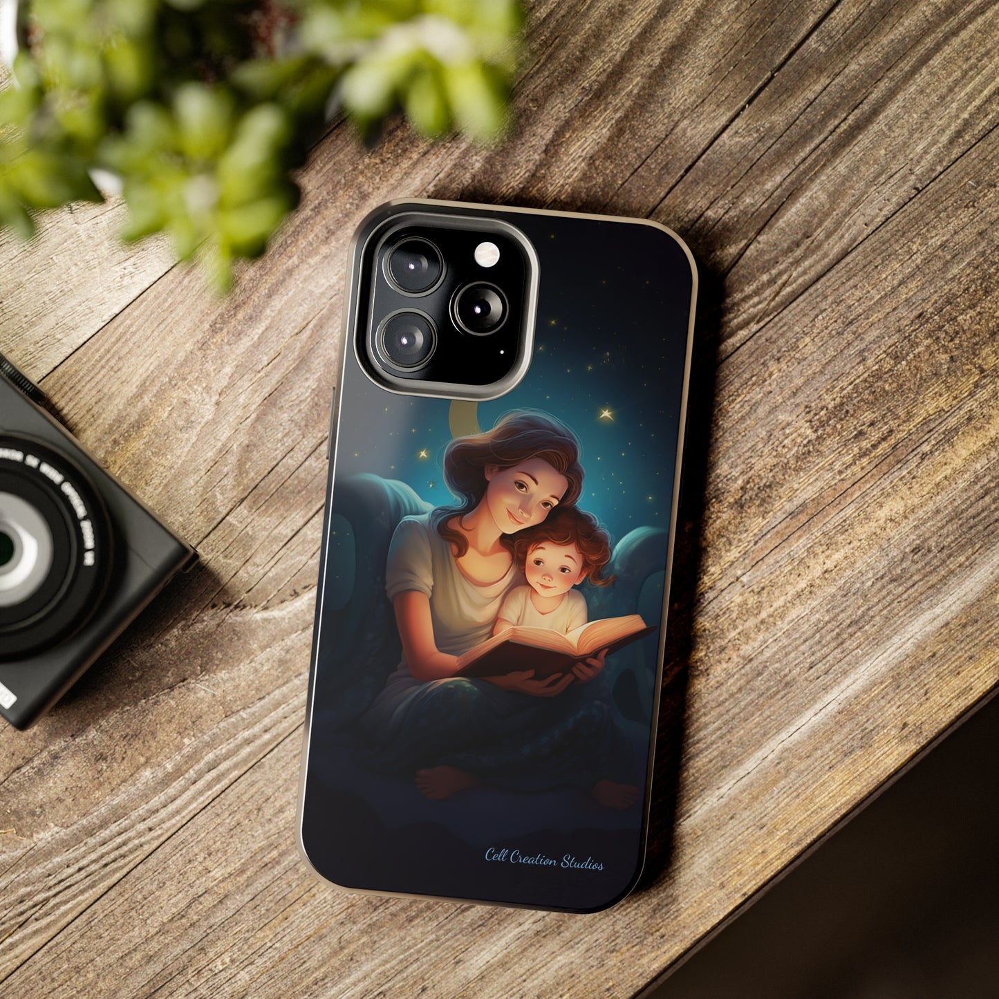 Introducing the "Bedtime Story Bliss" Cell Phone Case – Cherish Heartwarming Moments with Every Glance -Tough Phone Cases