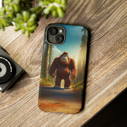 The "Trail Trekker" Bigfoot Cartoon Phone Case -Tough Cases