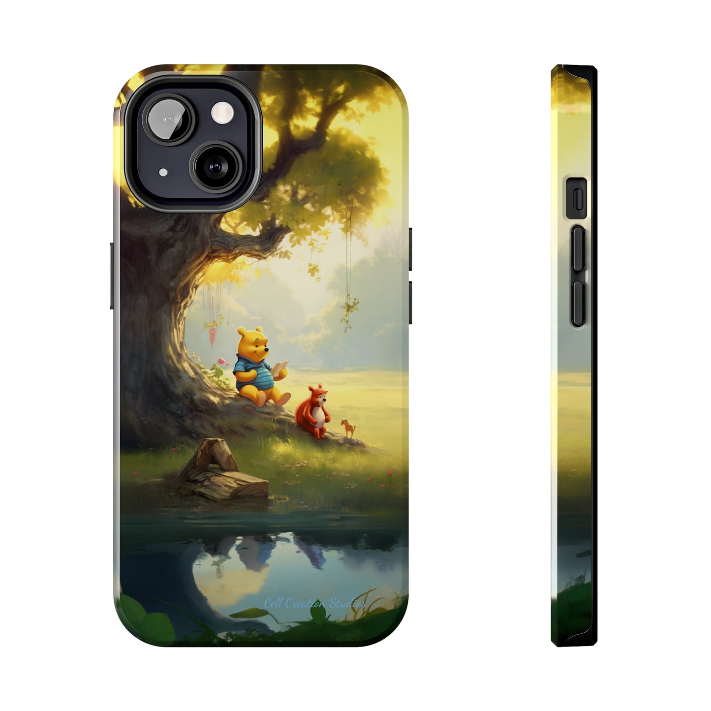 Introducing the "Winnie-The-Pooh Storytime" Cell Phone Case – A Nostalgic Journey with Friends -Tough Phone Cases