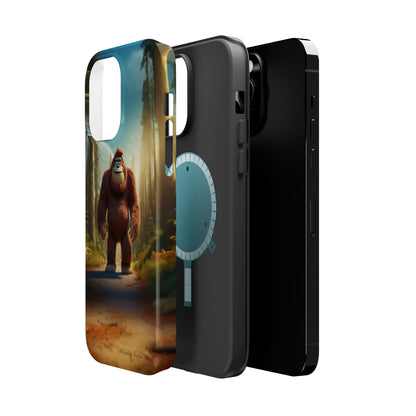 The "Trail Trekker" Bigfoot Cartoon Phone Case -MagSafe Tough Cases