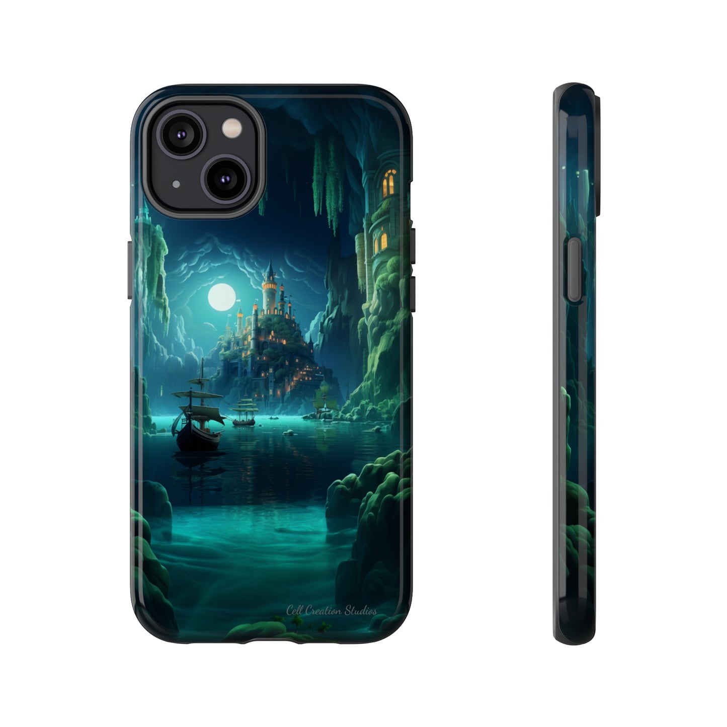 Introducing the "Moonlit Ancient City" Cell Phone Case – Explore Mysteries in the Glow of Moonlight -Tough Cases