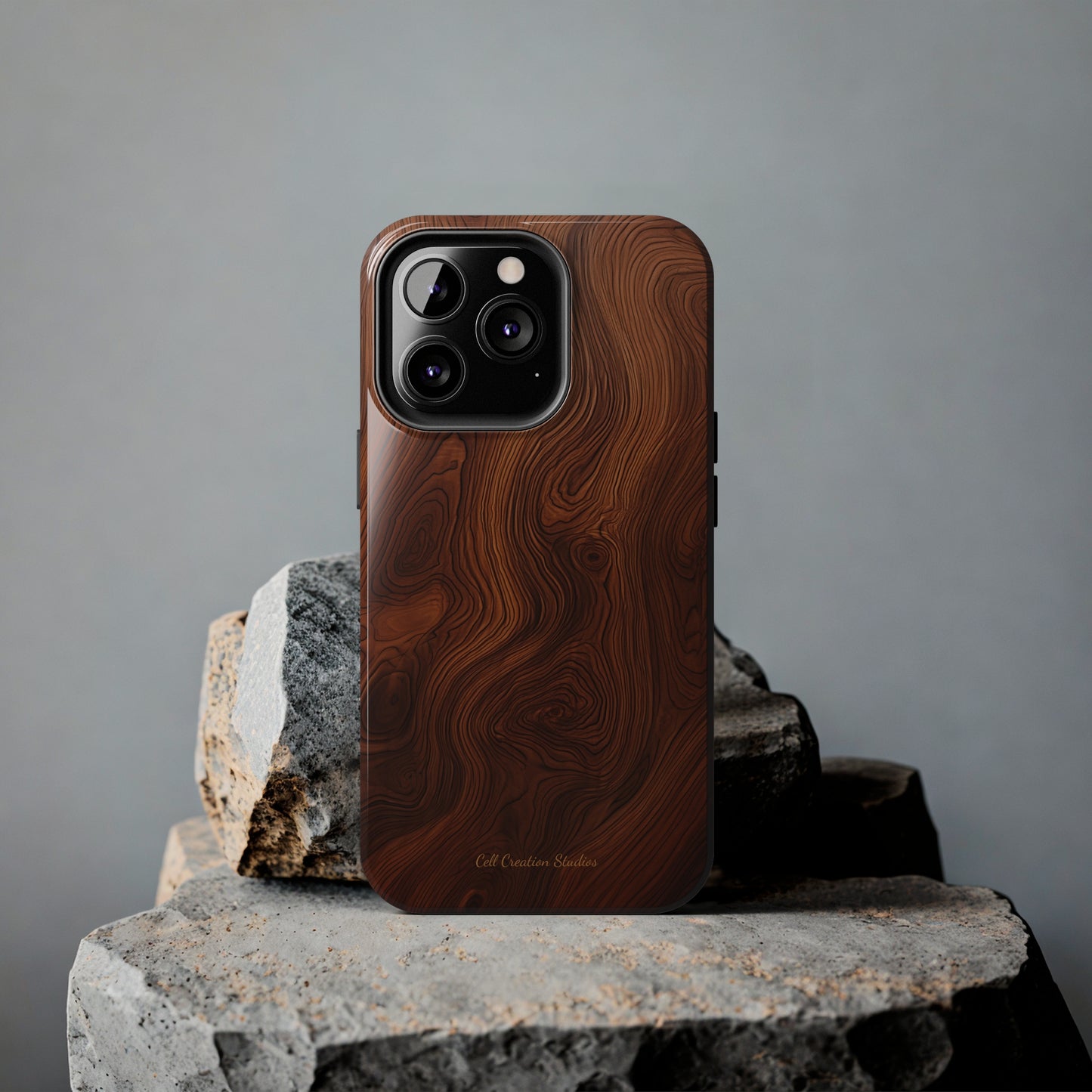 Introducing the "Natural Woodgrain" Cell Phone Case – Embrace Organic Beauty with Wood Pattern Design -Tough Phone Cases