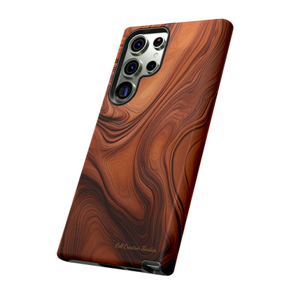 The "Natural Elegance" Wood Pattern Phone Case-Tough Cases